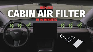 Tesla Model 3Y Cabin HEPA Air Filter  Get rid of the vinegarlike smell by Tesloid [upl. by Peg]