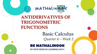 Basic Calculus  Antiderivatives of Trigonometric Functions [upl. by Omarr]