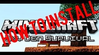 How to install the sky den survival mod pack or any other MOD map  tutorial [upl. by Brittan292]