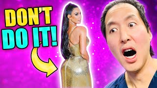 Plastic Surgeon Whats WRONG With KIM KARDASHIANS Butt [upl. by Annaxor378]