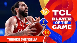 Tornike Shengelia 16 PTS  TCL Player Of The Game  CPV vs GEO  FIBA Basketball World Cup 2023 [upl. by Larner]