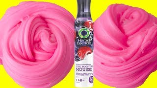 FLUFFY HAIR CONDITIONER SLIME LEARN HOW TO MAKE SLIME WITH HAIR MOUSSE Baking Soda and Contact Lens [upl. by Bellis]