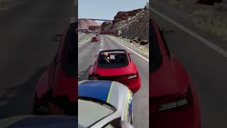 Tesla Model Police Chase BeamNG Drive shorts beamngdrive [upl. by Ortensia]