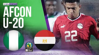 Nigeria vs Egypt  AFCON U20 HIGHLIGHTS  02222023  beIN SPORTS USA [upl. by Ahsemik]