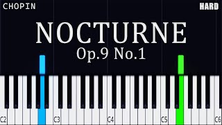 Chopin  Nocturne Op9 No1  Hard Piano Tutorial [upl. by Puglia]