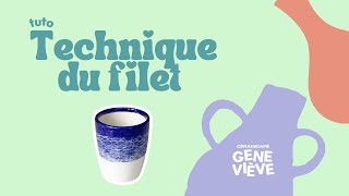 TUTO DIY Peinture sur céramique  La technique du filet [upl. by Peppard468]