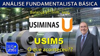 USIM5  USIMINAS SA USINA SID DE MINAS GERAIS ANÁLISE FUNDAMENTALISTA BÁSICA PROF SILAS DEGRAF [upl. by Chamkis944]