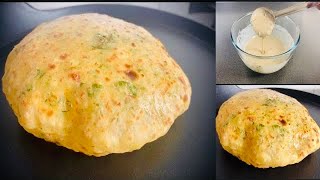 Garlic Paratha Recipe with Liquid Dough in 5 mins  No rolling No Kneading Paratha Life N More [upl. by Aicelaf32]