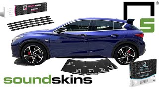 SoundSkins Pro Door kit amp Speaker Rings Infiniti QX30S amp Mercedes GLA 250 AMG45 [upl. by Aynat]