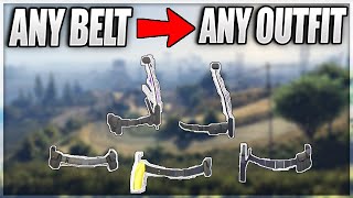 WORKING GTA 5 How To Get ANY BELT on ANY Outfit After Patch 162 GTA 5 Clothing Glitch [upl. by Saoj]