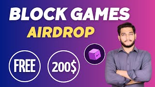 Block Games Airdrop Full Guide  HOW TO GET FREE BLOCK TOKEN AIRDROP 2024 [upl. by Iralam691]