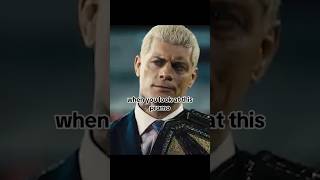 Did Cody Rhodes give off heel energy in his cinematic faceoff with Roman Reigns shorts wwe [upl. by Nalyr]