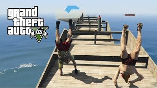 NOS TIRAMOS DE CABEZA CONTRA EL SUELO JAJAJAJA PARKOUR GTA V [upl. by Buseck159]