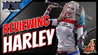 Hot Toys Review Margot Robbie Harley Quinn Suicide Squad Figure [upl. by Adnauqaj]