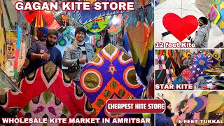 Wholesale Kite Market In Amritsar 🪁  Gagan Kite Store 🤩  Cheapest Kite Store 😱 [upl. by Yebba427]