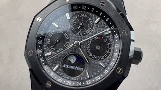 Audemars Piguet Royal Oak Perpetual Calendar 26579CEOO1225CE01 Audemars Piguet Watch Review [upl. by Llenrev648]