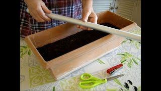 MINI SERRE DE BALCON  UTILISEZ VOS JARDINIERES POUR FAIRE GERMER VOS GRAINES ECONO  ECOLO [upl. by Lekcar893]