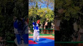 triple headshot💥😎taekwondo knockouts shorts armaniwhitebillieeilish [upl. by Swenson]