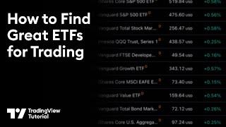 The TradingView ETF Screener Tutorial [upl. by Rosette]