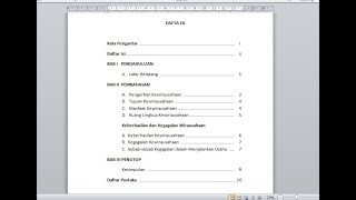 Cara Merapikan dan Membuat Daftar Isi Otomatis di Word [upl. by Eisned]