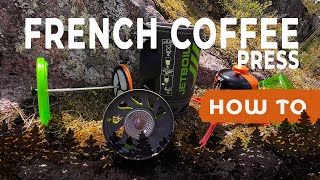 How To Use a JetBoil French Coffee Press [upl. by Shrier]