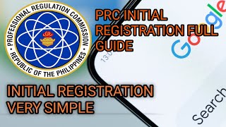 Initial Registration PRC [upl. by Reibaj]