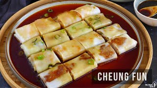 Cheung Fun  肠粉  Steamed Rice Noodle Rolls [upl. by Xaviera]