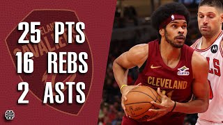 Jarrett Allen 25 pts 16 rebs 2 asts vs Bulls 2024 Preseason [upl. by Leikeze]