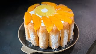 RECETTE CHARLOTTE MANGUE ANANAS FACILE 6 INGREDIENTS [upl. by Lali]