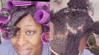 Silky Rollerset on Natural Hair [upl. by Eural]