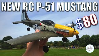 CHEAPEST amp BEST RC P51 RTF 400mm full reviewmaiden flight [upl. by Ellivro]