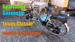 Spartamet Saxonette quotLuxus Classicquot Hand und EStarter ► Testfahrt nach Reparatur [upl. by Htilil]