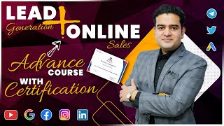 Lead Generation Course  Online Sales Course with Certification  Enrol Today marketingfundas [upl. by Nanyk]