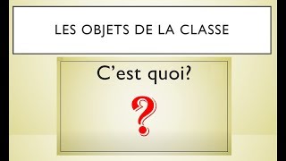 Objets de la classe  Cest [upl. by Iatnohs]