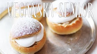 Veganska Semlor  Hemmagjord mandelmassa  Fettisdagen [upl. by Nivanod770]