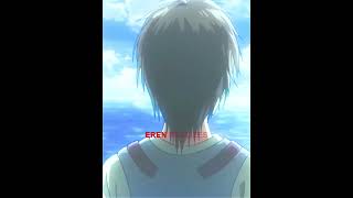 Eren realizes ❤️‍🩹❤️ memory reboot animeedit shorts [upl. by Anidal]