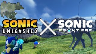 Sonic Unleashed in Sonic Frontiers  Sonic Unleashed X Sonic Frontiers  Kronos Island [upl. by Bluma]