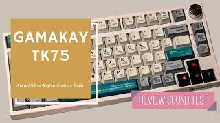 Gamakay TK75 Pegasus Switches Review and Sound Test [upl. by Raffaj]