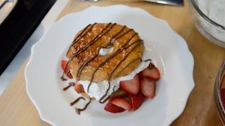 Grilled Donut Strawberry Shortcake  Everyday Epicurist™ [upl. by Jarrid]