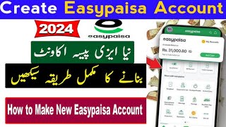 How to Create Easypaisa AccountCreate Easypaisa Account [upl. by Tabbitha]