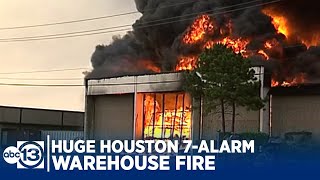 Huge 7alarm warehouse fire in Houston in 1995 [upl. by Cir]