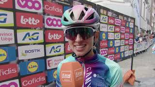 Katarzyna Niewiadoma  Interview at the start  La Flèche Wallonne Féminine 2024 [upl. by Radbun]