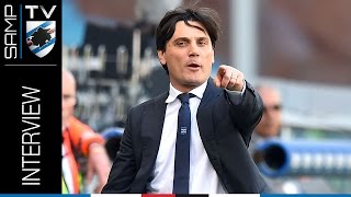 SampdoriaLazio Montella «Vittoria cercata con ogni energia» [upl. by Akemihs]