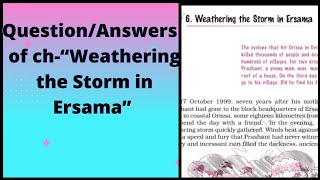 QuestionAnswers of chapter “Weathering the Storm In Ersama” of class 9 NCERT English book [upl. by Marjy]