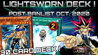 LIGHTSWORN Post Banlist October 2020   NO Levianeer  YuGiOh  Duel Links [upl. by Abe267]