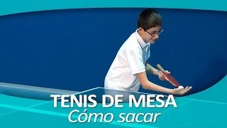 TENIS DE MESA 5 Cómo sacar [upl. by Gough783]