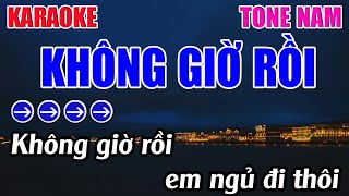 Không Giờ Rồi Karaoke Tone Nam Karaoke 9999  Beat Mới [upl. by Lleval]