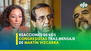 Así reaccionaron los congresistas tras anuncio de Vizcarra [upl. by Metah]