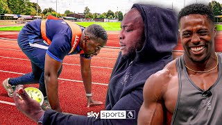 Akinfenwa vs Mensah in GRUELLING sprinting challenge  The Big Switch with Harry AikinesAryeetey [upl. by Bocyaj694]