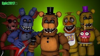 SFM FNaF  Unwithered Gang Timelapse [upl. by Myo555]